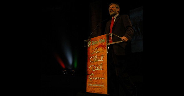 Sinn Féin President Gerry Adams MLA, MP Address